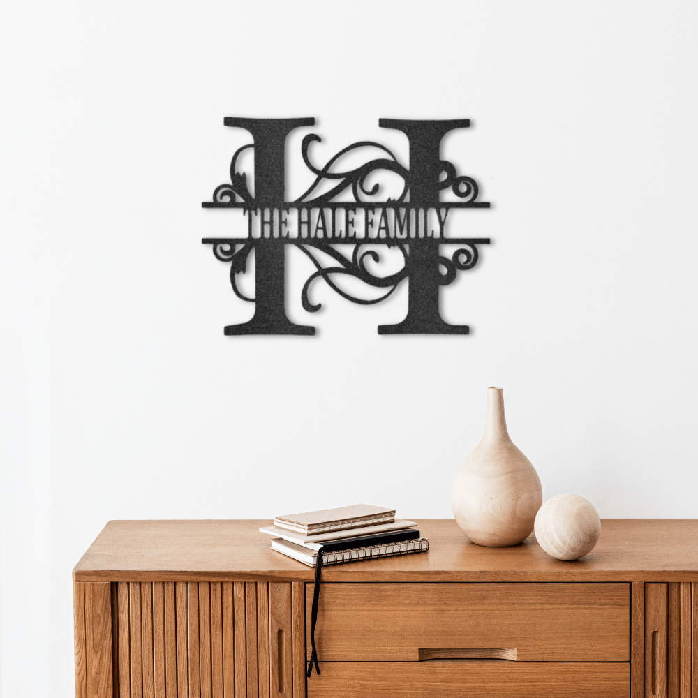 Timeless Split Initial Monogram