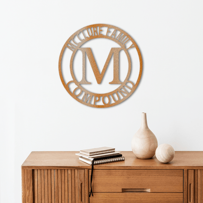Modern Classic Family Monogram