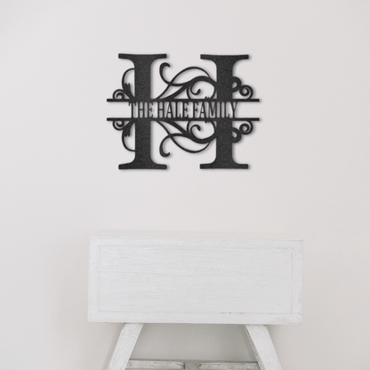 Timeless Split Initial Monogram
