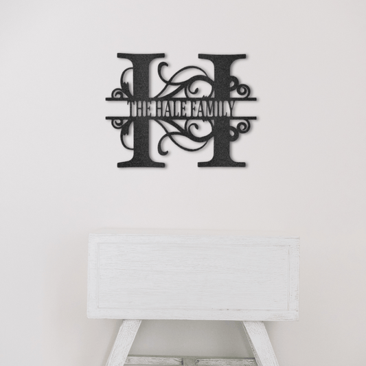 Timeless Split Initial Monogram