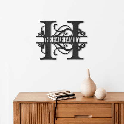 Timeless Split Initial Monogram
