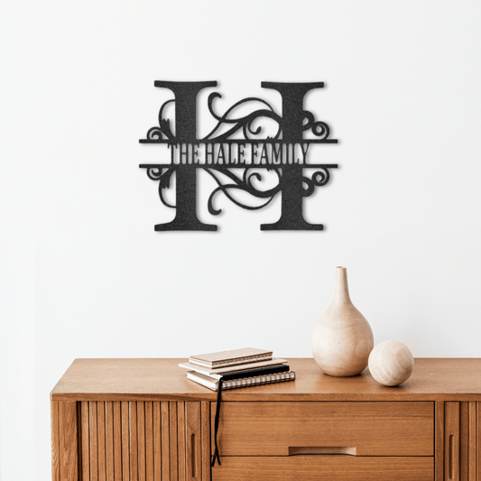 Timeless Split Initial Monogram