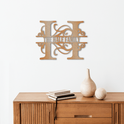 Timeless Split Initial Monogram