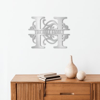 Timeless Split Initial Monogram