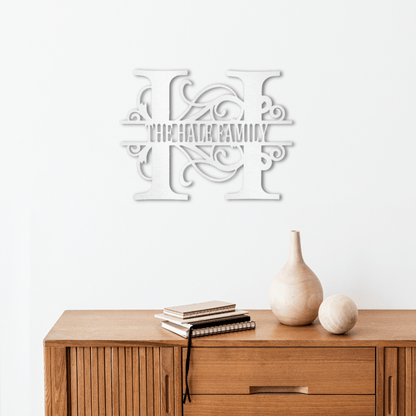 Timeless Split Initial Monogram